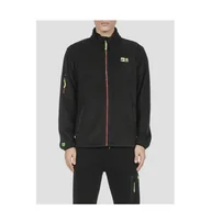 Bluzy męskie - Bluza męska rozpinana streetwear polarowa Fila FAM0256-80010 M Czarna (4064556377449). Bluzy męskie streetwear - miniaturka - grafika 1