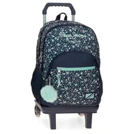 Plecaki - Pepe Jeans Alenka Schulranzen, Perfekte Größe für den Transport im Rucksack, Aktenkoffer Oder in der Handtasche, Joumma Bags, Niebieski, 32x44x22 cms, Plecak 45 + wózek - miniaturka - grafika 1