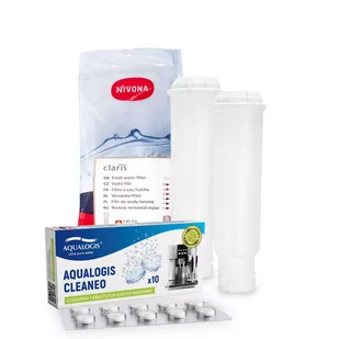 Zestaw NIVONA, Filtr NIVONA NIRF700 NIRF701 2szt. , Aqualogis Cleaneo 10szt - Akcesoria i części do ekspresów do kawy Zestaw NIVONA, Filtr NIVONA NIRF700 NIRF701 2szt. , Aqualogis Cleaneo 10szt - Akcesoria i części do ekspresów do kawy - miniaturka - grafika 1