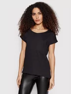 Koszulki i topy damskie - Vila T-Shirt Dreamers Pure 14025668 Czarny Regular Fit - miniaturka - grafika 1