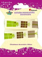 Pasmanteria - Wstążka 1,5cm/3m Xmas DD145 - miniaturka - grafika 1