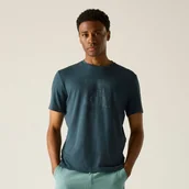 Koszulki sportowe męskie - Regatta Koszulka męska Fingal Stretch Graphic Niebieski, Rozmiar: L - miniaturka - grafika 1