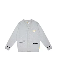 Kurtki i płaszcze dla chłopców - Steiff Chłopięca kurtka polarowa, Soft Grey Melange, 110 - miniaturka - grafika 1