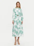 Sukienki - Guess Sukienka wieczorowa W5PK1C WHHC0 Turkusowy Regular Fit - miniaturka - grafika 1