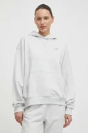 Bluzy damskie - New Balance bluza bawełniana damska kolor szary z kapturem melanżowa WT41537AHH - miniaturka - grafika 1