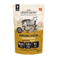 Mokra karma dla kotów - Wiejska Zagroda Karma mokra dla kota Jagnięcina z kaczką i kocimiętką (dorosły) 100g (12 szt/op) - miniaturka - grafika 1