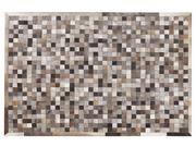 Dywany - Beliani Dywan patchwork skórzany 140 x 200 cm wielokolorowy ARMUTLU - miniaturka - grafika 1