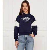 Bluzy dla dziewczynek - Tommy Hilfiger Bluza Varsity Loose fit - miniaturka - grafika 1