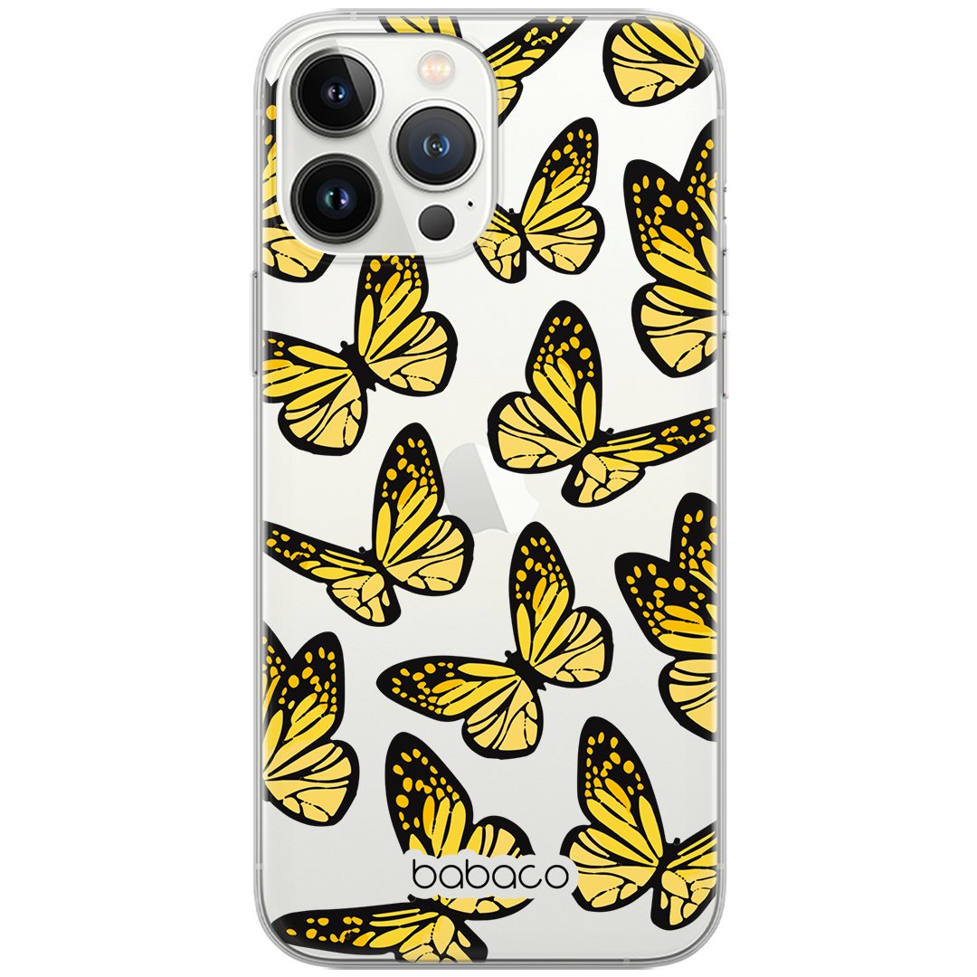 Etui do Samsung A32 4G LTE Motyle 002 Babaco Nadruk częściowy Żółty