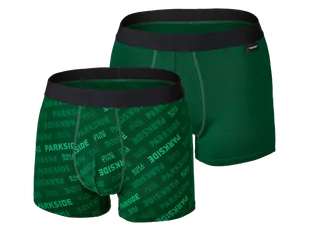 PARKSIDE® Bokserki męskie z bawełną, 2 pary (Zielony, 4/S) - Majtki męskie PARKSIDE® Bokserki męskie z bawełną, 2 pary (Zielony, 4/S) - Majtki męskie - miniaturka - grafika 1