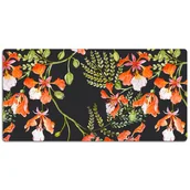 Podkładki na biurko - Ochronna mata na biurko Czerwone kwiaty 120x60 cm, Dywanomat - miniaturka - grafika 1