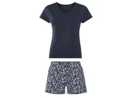 Piżamy damskie - esmara® Piżama damska z bawełny (Granatowy, XS (32/34)) - miniaturka - grafika 1