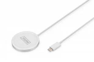 Ładowarka bezprzewodowa indukcyjna 15W MagSafe 1m USB-C Biała - Ładowarki do telefonów - miniaturka - grafika 1