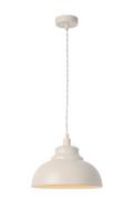 Lampy sufitowe - Lucide LUC ISLA Lampa wisząca E14 D29 H22cm Cream 34400/29/38 - miniaturka - grafika 1