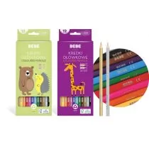 Interdruk Kredki ołówkowe trójkątne BB Kids 12 kolorów - Przybory szkolne - miniaturka - grafika 1