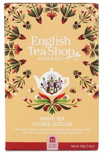 English Tea Shop Herbata White Tea Lychee Cocoa- 20 saszetek - Herbata - miniaturka - grafika 1