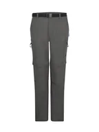 Odzież trekkingowa męska - Westfjord Spodnie trekkingowe zipp-off "Eldfjall" w kolorze szarym - miniaturka - grafika 1