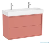 Szafki łazienkowe - Roca Tura Unik zestaw szafka z umywalką 100x43x60 TERAKOTA  A852036560 - miniaturka - grafika 1