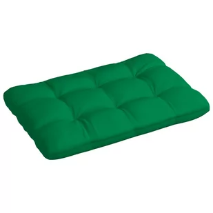 vidaXL Poduszka na paletę, zielona, 120x80x12 cm, tkanina - Poduszki ogrodowe - miniaturka - grafika 1