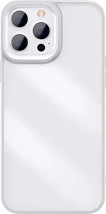 Baseus Baseus Crystal Phone Case pancerne etui do iPhone 13 Pro z żelową ramką szary ARJT000413 - Etui i futerały do telefonów - miniaturka - grafika 1