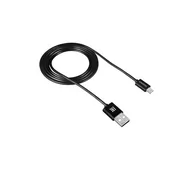 Kable USB - Canyon Kabel USB Kabel USB do Apple okrągły 1M Czarny CNE-CFI1B - miniaturka - grafika 1