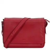 Torebki damskie - Torba listonoszka szlachetna skóra licowa bordowa KATANA - miniaturka - grafika 1