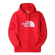 Bluzy sportowe męskie - Bluza The North Face Drew Peak 00AHJYKZ41 - czerwona - miniaturka - grafika 1
