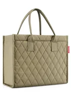 Torby i wózki na zakupy - Torba na zakupy Reisenthel Daily Shopper - rhombus olive - miniaturka - grafika 1