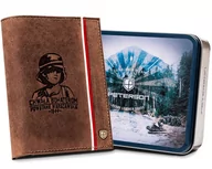 Portfele - Pojemny portfel męski patriotyczny powstanie flaga Polski skóra naturalna Peterson, brązowy - miniaturka - grafika 1