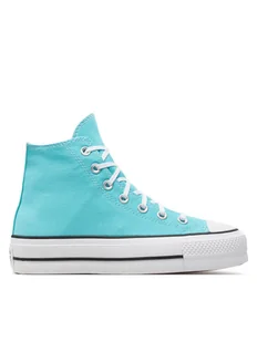 Converse Trampki Chuck Taylor All Star Lift A07570C Niebieski - Trampki damskie - miniaturka - grafika 1