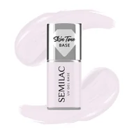 Żele do paznokci - Semilac Baza do lakierów hybrydowych Skin Tone Cover Base, Milky Pink - miniaturka - grafika 1