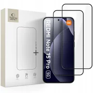 Szkła hartowane na telefon - SZKŁO HARTOWANE TECH-PROTECT GLASS FIT+ 2-PACK XIAOMI REDMI NOTE 15 PRO 5G BLACK - miniaturka - grafika 1