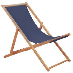 Elior Granatowy leżak drewniany C6-K18 - Leżaki ogrodowe Elior Granatowy leżak drewniany C6-K18 - Leżaki ogrodowe - miniaturka - grafika 1