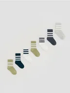 Skarpetki dla dzieci - Reserved - Bawełniane skarpetki 7 pack - jasnozielony - miniaturka - grafika 1