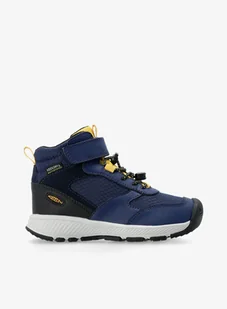 Buty dziecięce Keen Skua Mid WP Kids - naval academy/yolk yellow - Buty dla chłopców - miniaturka - grafika 1