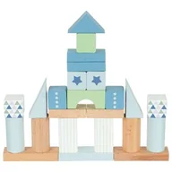 Klocki - Goki Klocki drewniane, zestaw 50 sztuk Lifestyle Aqua - - miniaturka - grafika 1