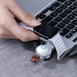 Baseus Dotter mini bezprzewodowa ładowarka indukcyjna Qi 2.5W do Apple Watch biały (WXYDIW02-02) - Ładowarki do telefonów - miniaturka - grafika 9