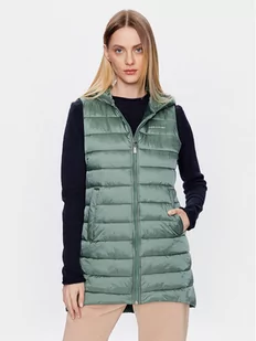 Volcano Kamizelka Savana L24245-S23 Zielony Regular Fit - Kamizelki damskie - miniaturka - grafika 1