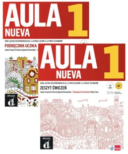 Aula Nueva 1. Podręcznik ucznia i zeszyt ćwiczeń do języka hiszpańskiego dla 4-letnich liceów i 5-letnich techników - podręcznik - Książki do nauki języka hiszpańskiego - miniaturka - grafika 1