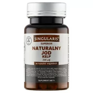 Suplementy naturalne - SINGULARIS Superior Naturalny Jod Kelp 200 µg, 60 kapsułek wegańskich - >>> DARMOWA od 99zł <<< - miniaturka - grafika 1