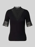 Koszulki i topy damskie - T-shirt o kroju slim fit z mieszanki wiskozy model ‘TILDE’ - miniaturka - grafika 1