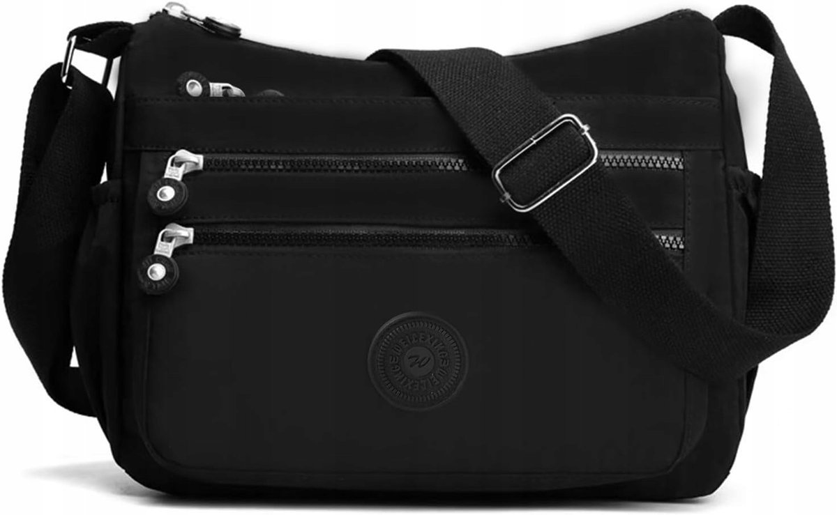 TORBA DAMSKA TOREBKA WODOODPORNA NYLON NA RAMIĘ TORBA NERKA CROSSBODY