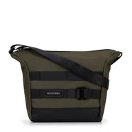 Torebki damskie - Męska listonoszka z paskiem z przodu mała zielona - miniaturka - grafika 1