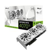 Karty graficzne - PNY GeForce RTX 4070 Ti 12GB LED Verto biała - miniaturka - grafika 1