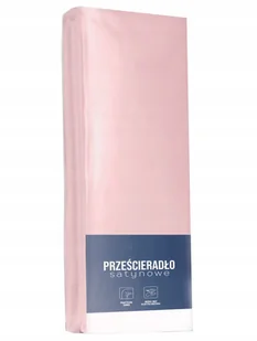 Prześcieradło, prześcieradło z mikrosatyny, dobrej jakości 180x200cm Różowe - Prześcieradła - miniaturka - grafika 1