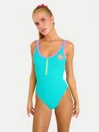 Stroje kąpielowe - Banana Moon Strój kąpielowy Smak Popmix MFQ44 Turkusowy - miniaturka - grafika 1