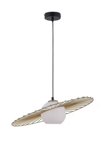 Sigma Druciana lampa wisząca czarno złota Sol 1 punktowa szklana kula 32037 - 32037 - Lampy sufitowe - miniaturka - grafika 1