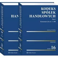 Prawo - Kodeks spółek handlowych Komentarz Tom 1-2 Andrzej Kidyba - miniaturka - grafika 1