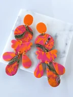 Kolczyki - Bardzo długie kolczyki BOHO - miniaturka - grafika 1