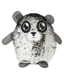Pozostali Glitter Palz Maskotka z Cekinami 20 cm - Srebrny Miś SQP-003 010618 * - Maskotki i pluszaki - miniaturka - grafika 1